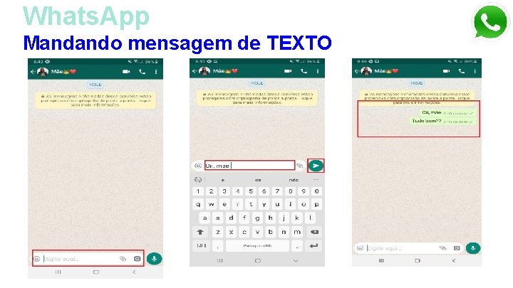Whats. App Mandando mensagem de TEXTO 