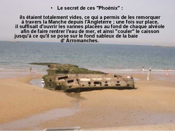  • Le secret de ces "Phoénix" : ils étaient totalement vides, ce qui
