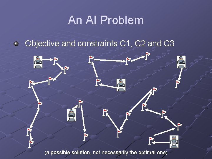 An AI Problem Objective and constraints C 1, C 2 and C 3 (a