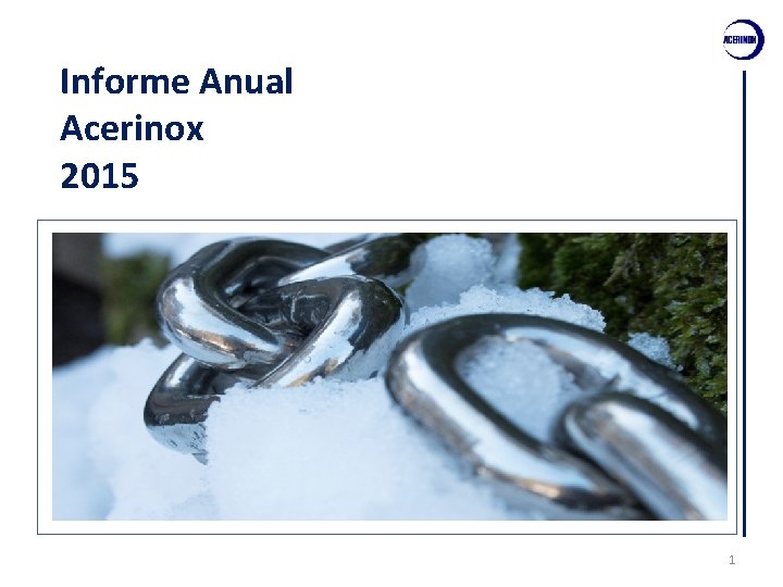 Informe Anual Acerinox 2015 1 