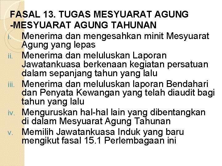 PERLEMBAGAAN ORGANISASI BADAN SUKAN KEBANGSAAN PENTADBIRAN