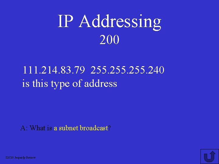 IP Addressing 200 111. 214. 83. 79 255. 240 is this type of address