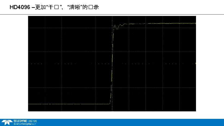 HD 4096 –更加“干� ”，“清晰”的�示 12 -bit HDO 8 -bit Oscilloscope 