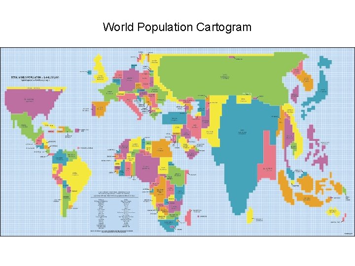 World Population Cartogram 