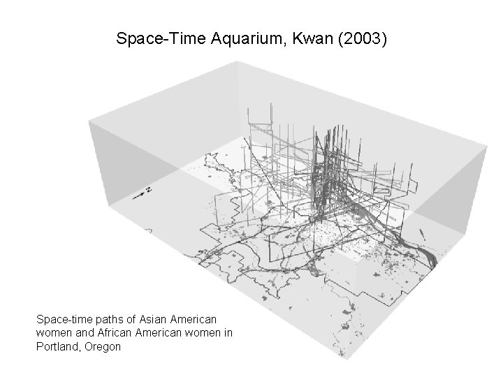 Space-Time Aquarium, Kwan (2003) Space-time paths of Asian American women and African American women