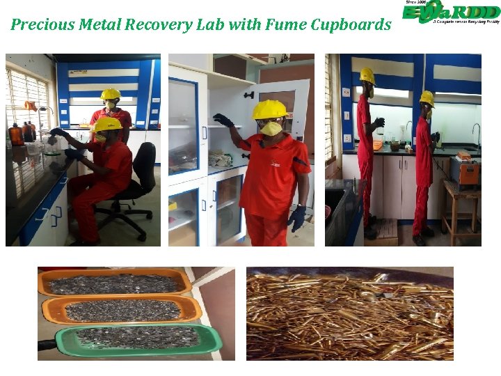 Precious Metal Recovery Lab with Fume Cupboards 
