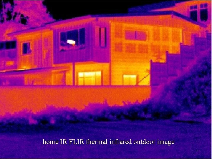 home IR FLIR thermal infrared outdoor image 