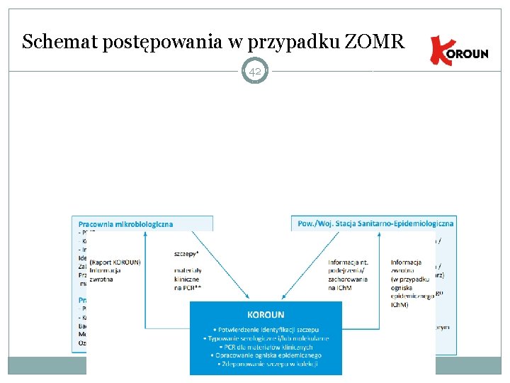 Schemat postępowania w przypadku ZOMR 42 