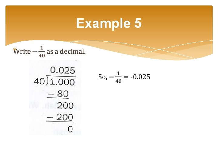 Example 5 Example 5