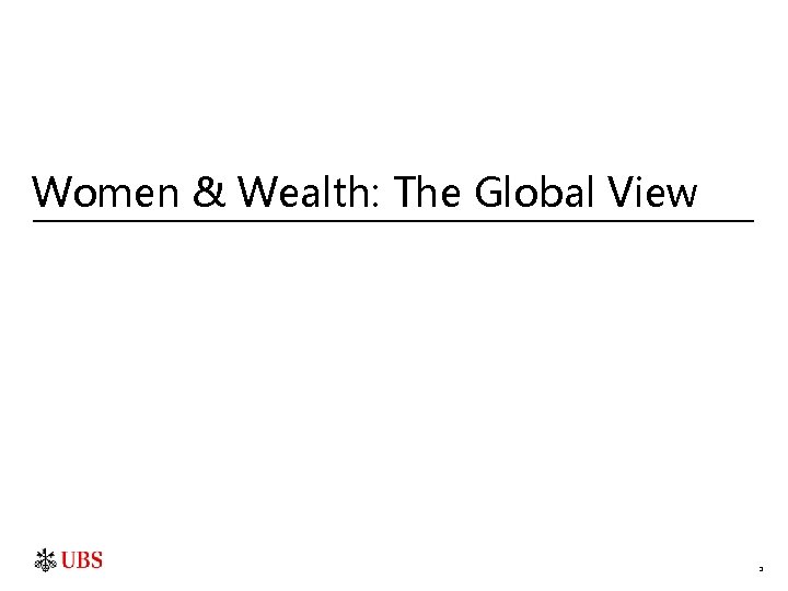 Women & Wealth: The Global View 3 