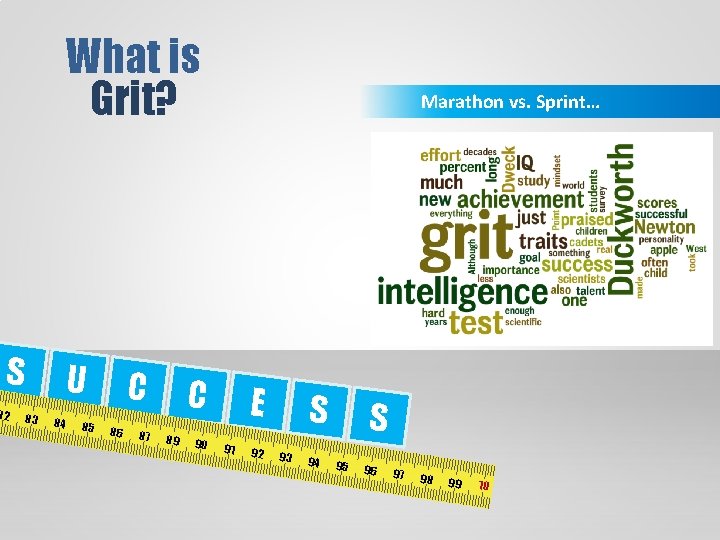 What is Grit? S 82 U 83 84 85 C 86 87 Marathon vs. What is Grit? S 82 U 83 84 85 C 86 87 Marathon vs.
