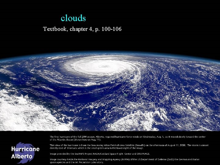 clouds Textbook, chapter 4, p. 100 -106 