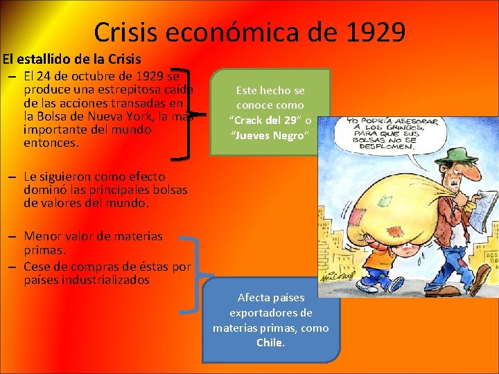 Crisis económica de 1929 El estallido de la Crisis – El 24 de octubre