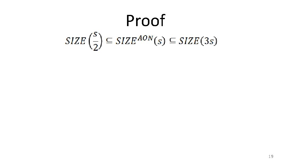 Proof 19 