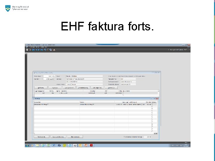 EHF faktura forts. 