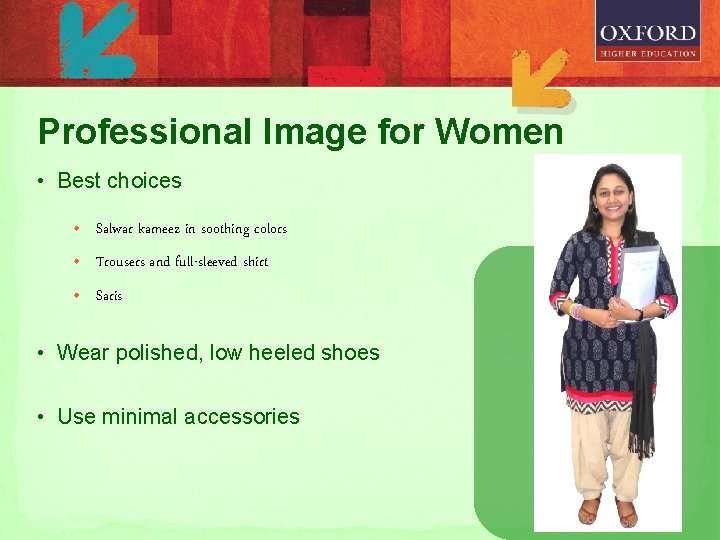 Professional Image for Women • Best choices • Salwar kameez in soothing colors •