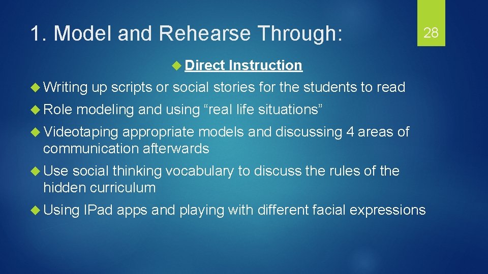 1. Model and Rehearse Through: Direct Writing Role 28 Instruction up scripts or social