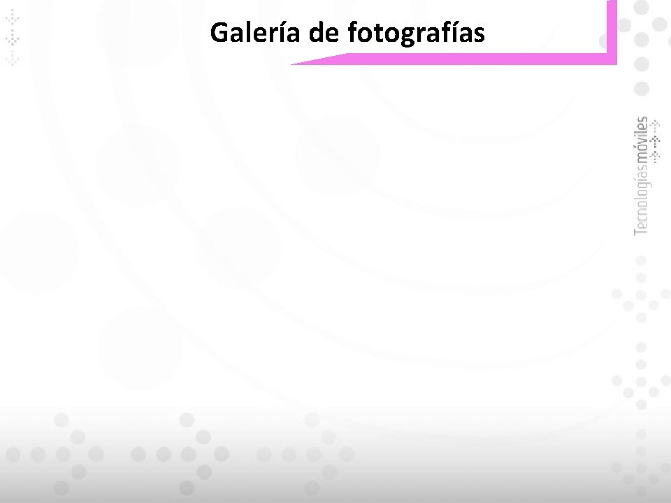 Galería de fotografías 