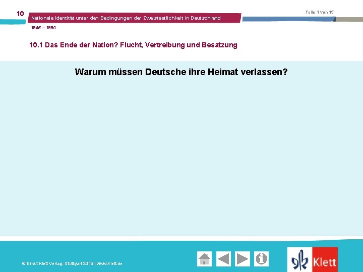 10 Folie 1 von 15 Nationale Identität unter den Bedingungen der Zweistaatlichkeit in Deutschland