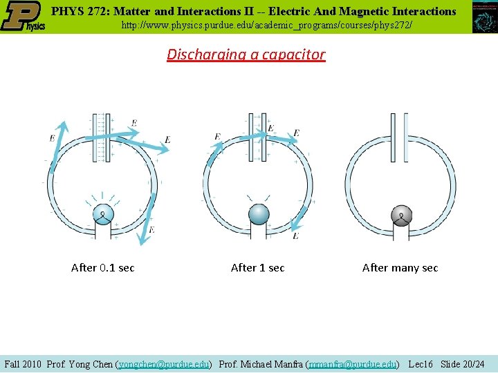 PHYS 272: Matter and Interactions II -- Electric And Magnetic Interactions http: //www. physics. PHYS 272: Matter and Interactions II -- Electric And Magnetic Interactions http: //www. physics.
