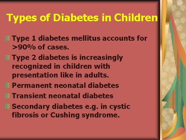 type 1 diabetes mellitus presentation)