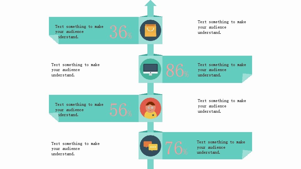 Text something to make your audience understand. 36% 86% Text something to make your