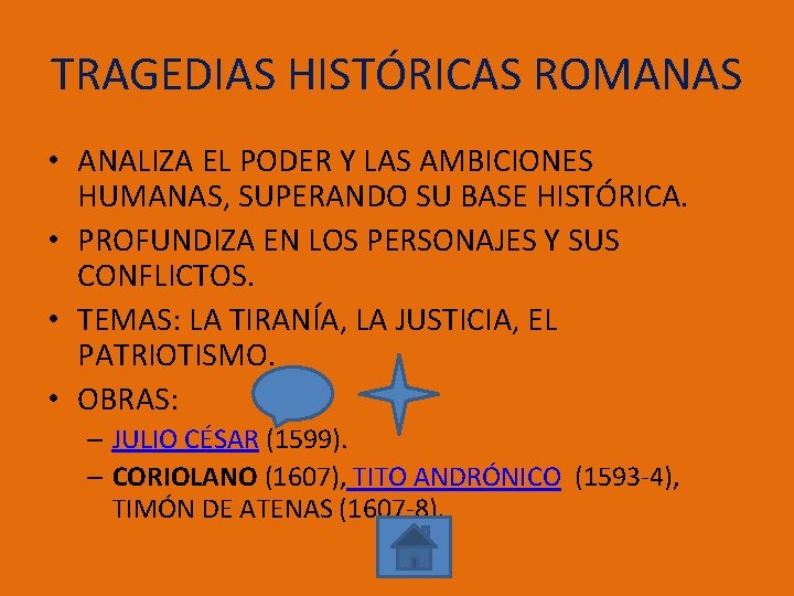 TRAGEDIAS HISTÓRICAS ROMANAS • ANALIZA EL PODER Y LAS AMBICIONES HUMANAS, SUPERANDO SU BASE