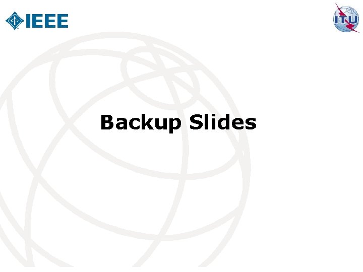 Backup Slides 