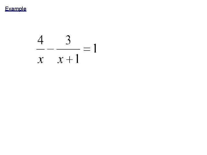 Example Example