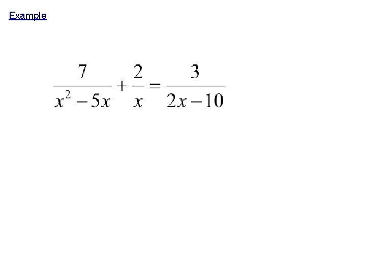 Example Example