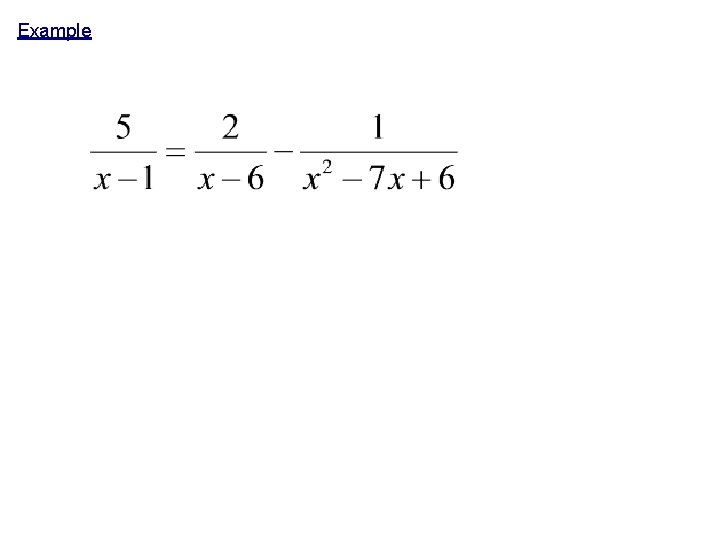 Example Example