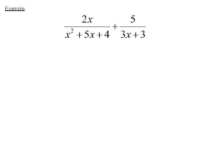 Example Example