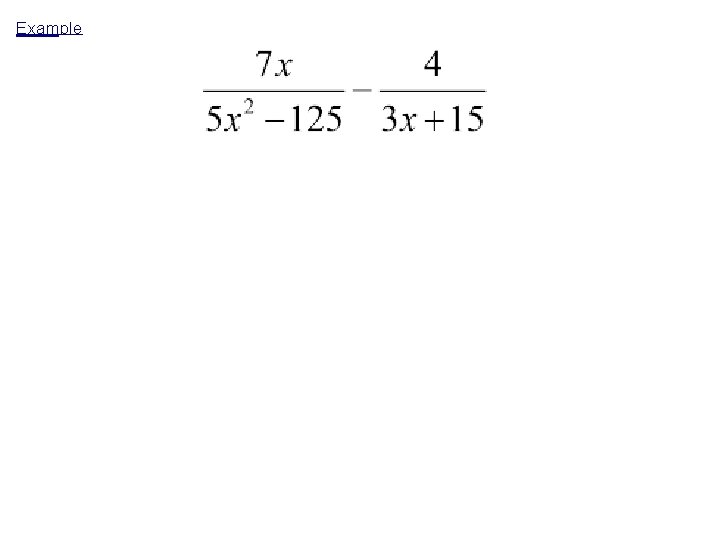 Example Example