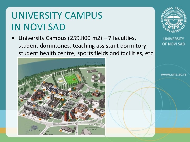 UNIVERSITY CAMPUS IN NOVI SAD • University Campus (259, 800 m 2) – 7