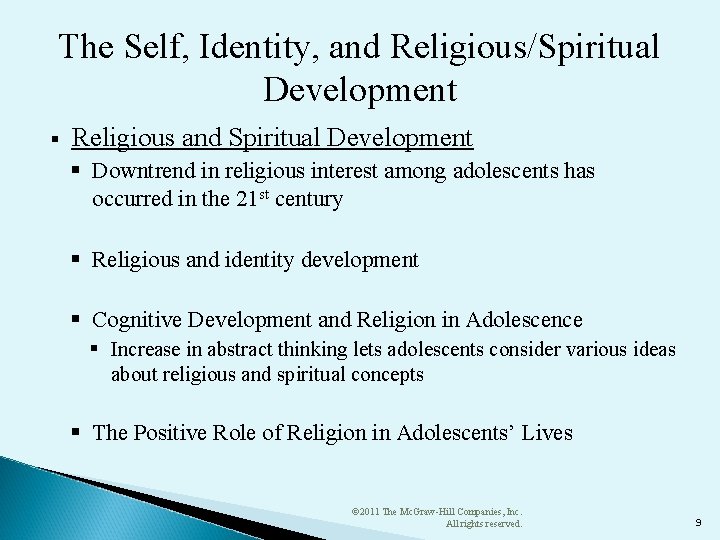 The Self, Identity, and Religious/Spiritual Development § Religious and Spiritual Development § Downtrend in