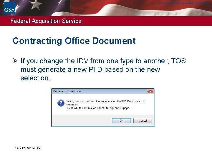 U. S. General Services Administration Federal Acquisition Service Contracting Office Document Ø If you U. S. General Services Administration Federal Acquisition Service Contracting Office Document Ø If you