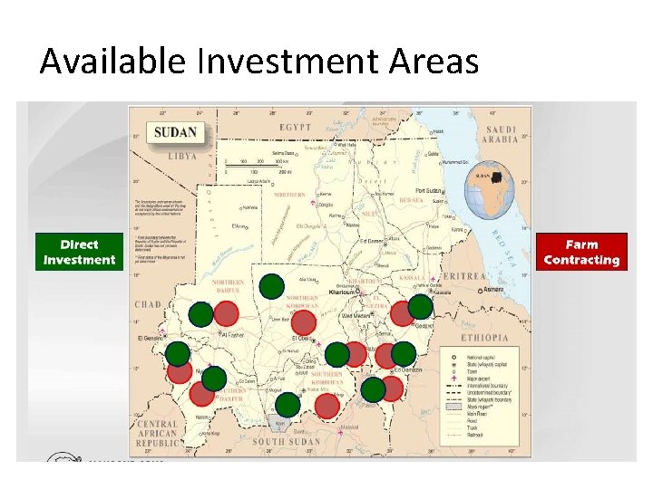 Available Investment Areas 