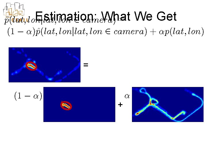 Estimation: What = We Get j lat; lon 2 camera) p~(lat; lon p(lat; lonj