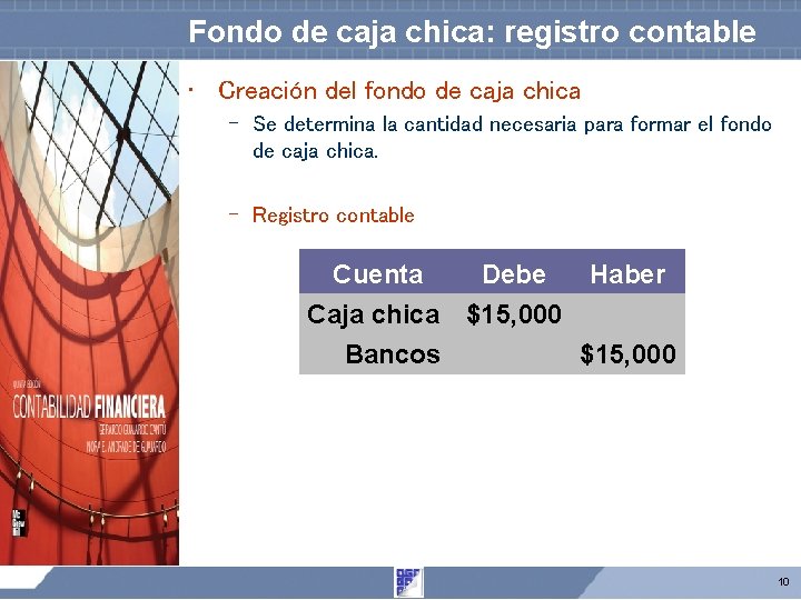 Fondo de caja chica: registro contable • Creación del fondo de caja chica – Fondo de caja chica: registro contable • Creación del fondo de caja chica –