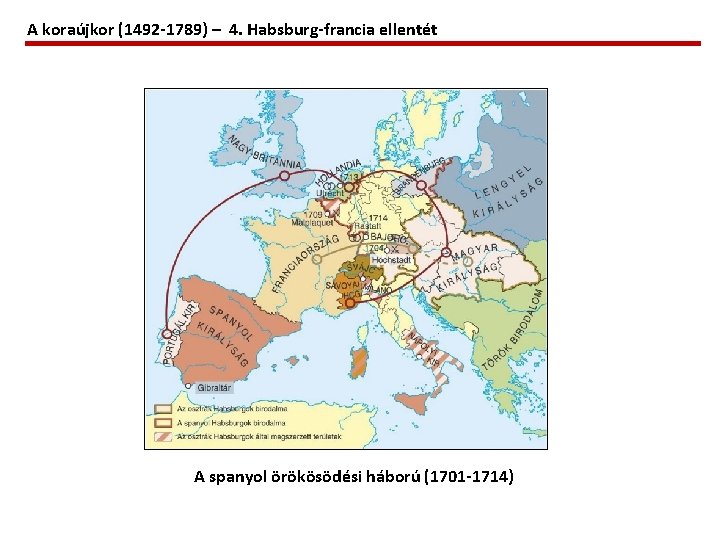 A koraújkor (1492 -1789) – 4. Habsburg-francia ellentét A spanyol örökösödési háború (1701 -1714)
