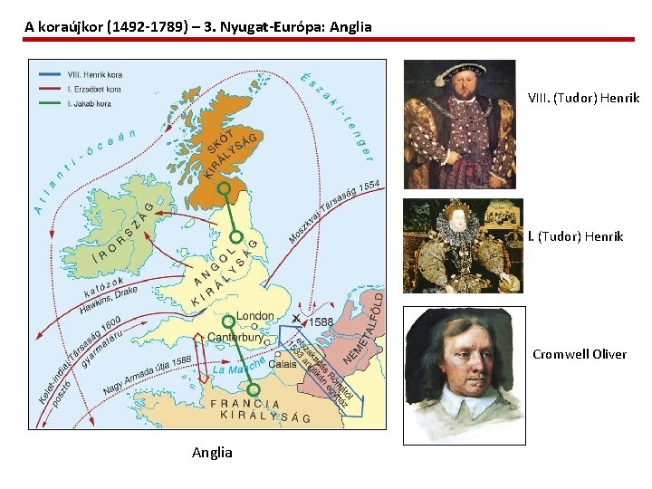 A koraújkor (1492 -1789) – 3. Nyugat-Európa: Anglia VIII. (Tudor) Henrik l. (Tudor) Henrik
