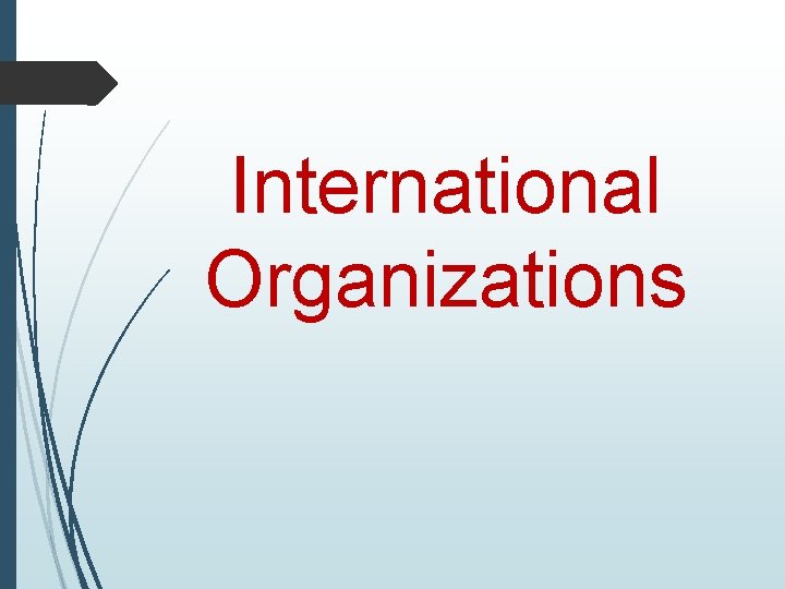 International Organizations 