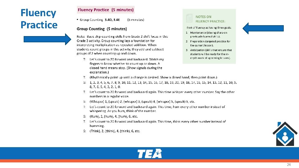 Fluency Practice 24 Fluency Practice 24