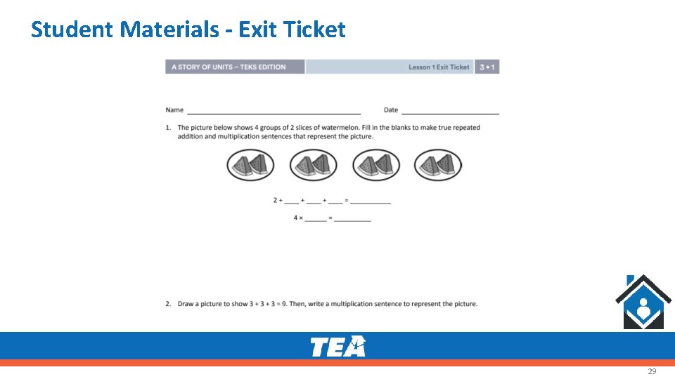 Student Materials - Exit Ticket 29 Student Materials - Exit Ticket 29