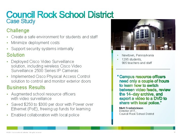 Case Study Challenge • Create a safe environment for students and staff • Minimize Case Study Challenge • Create a safe environment for students and staff • Minimize