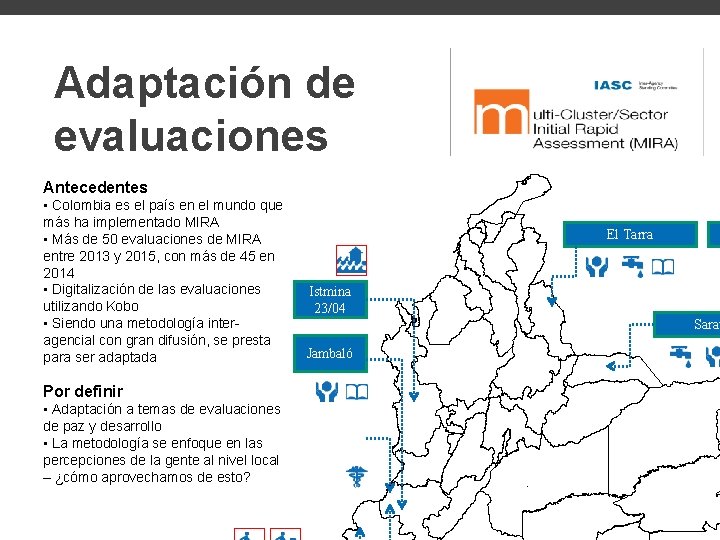 Supporters Adaptación de evaluaciones Antecedentes • Colombia es el país en el mundo que Supporters Adaptación de evaluaciones Antecedentes • Colombia es el país en el mundo que