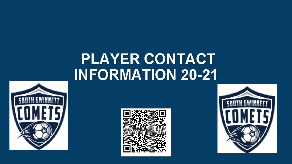  PLAYER CONTACT INFORMATION 20 -21 