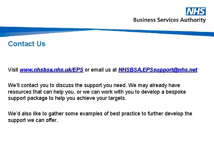 Electronic Prescription Service Eps Support Provided By Nhsbsa