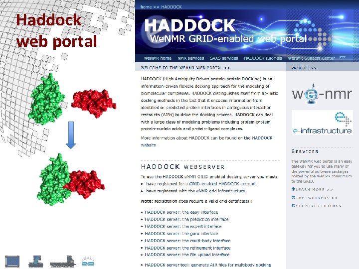 Haddock web portal 