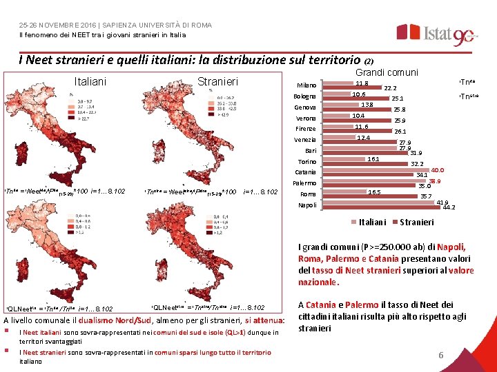 25 -26 NOVEMBRE 2016 | SAPIENZA UNIVERSITÀ DI ROMA Il fenomeno dei NEET tra